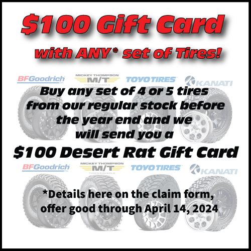 Tire Gift Card Promotion
