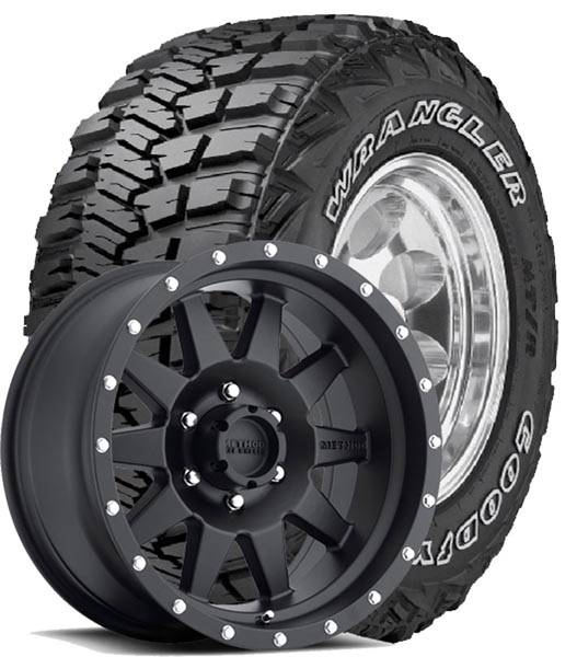 245/75R16 Goodyear MT/R on Method Racing 301 Standard Wheels