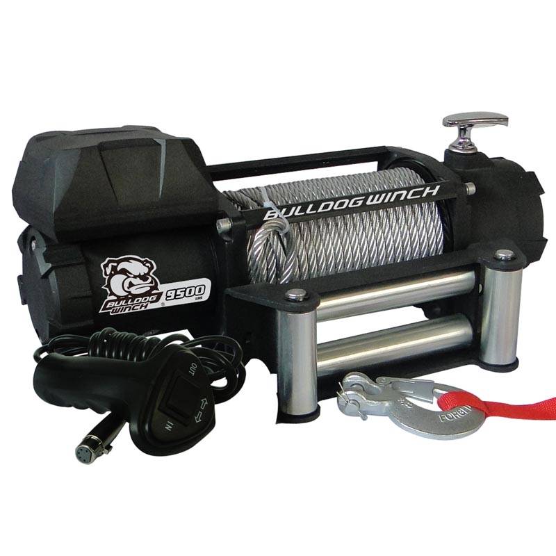 9500lb Winch with 5.5hp Series Wound Motor, Roller Fairlead