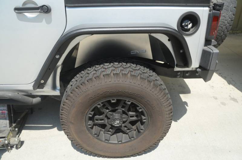 DV8 Aluminum Inner Fender Rear Raw Jeep JK