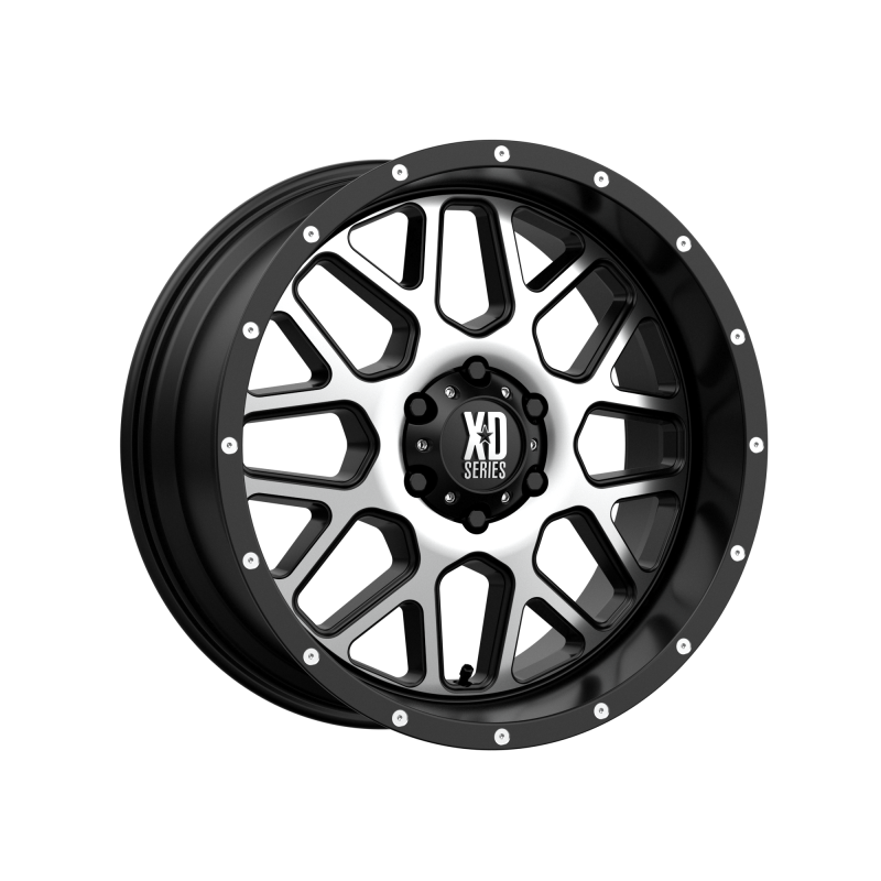 20 x 9 XD GRENADE SATIN BLACK W/ MACHINED FACE - 6X5.5 - 5