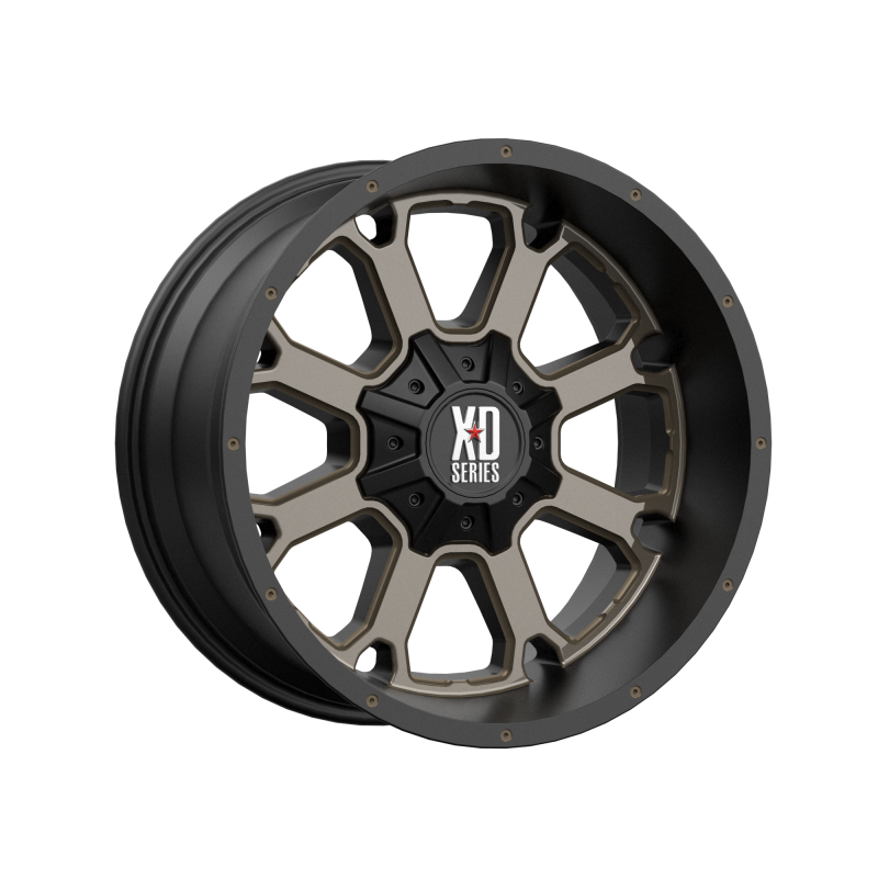 20 X 10 XD BUCK 25 MATTE BLACK W DARK TINT 6X135 5 5 4 56 BS