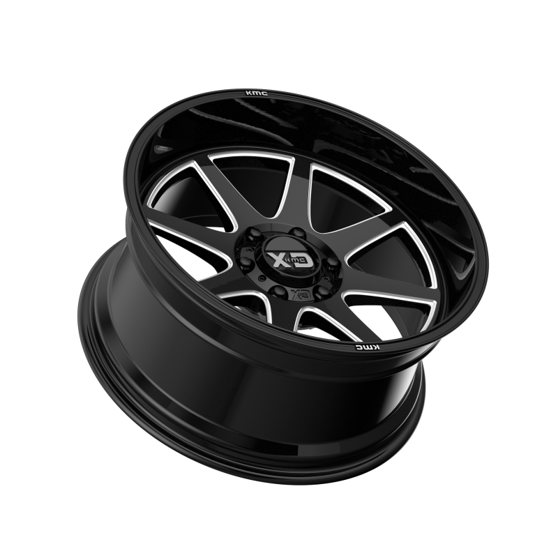 20 x 10 XD PIKE GLOSS BLACK MILLED - 6X5.5 - 4.79