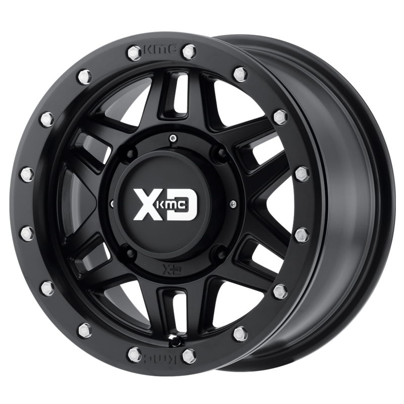 15 x 7 XD ATV MACHETE SATIN BLACK 4X110 5.38" BS