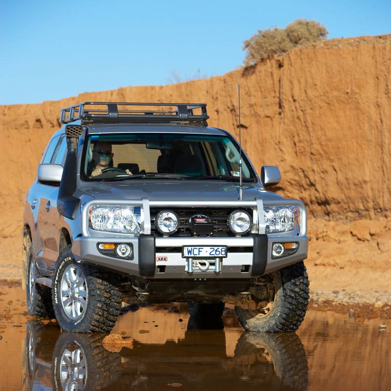 ARB 4x4 Accessories, Front Deluxe Bull Bar Winch Mount Bumper, 3415120 -  Desert Rat