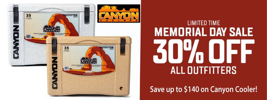 Canyon Cooler Summer Sale - Save 30% on Outfitter Coolers