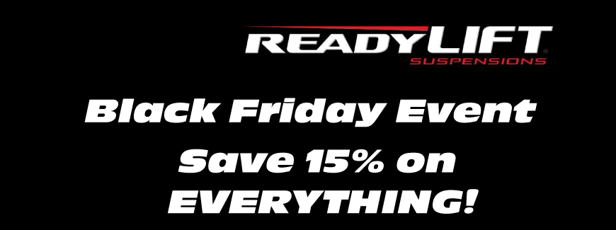 ReadyLift Suspension Black Friday 2025 - Save 15%