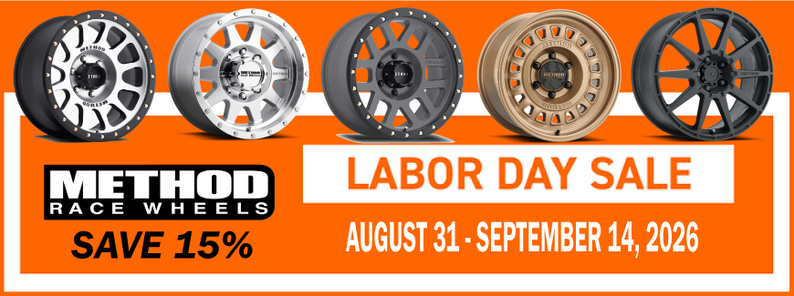 Method Wheel Labor Day Sale 15% OFF