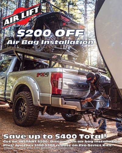 AirLift - Save up to $400 on an Installed set of AirLift Bags & Compressor Systems