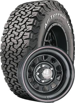 BF Goodrich - 33X10.50R15 BFG A/T KO2 on Steel Rock Crawler Wheels