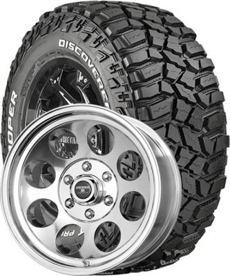 Cooper Tires - 33/12.50R15 Cooper Discoverer STT Pro on DR Tracker II Polish Wheels