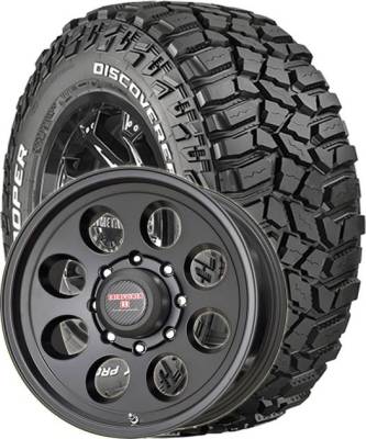 Cooper Tires - LT315/70R17 Cooper Discoverer STT Pro on DR Tracker II Black Wheels