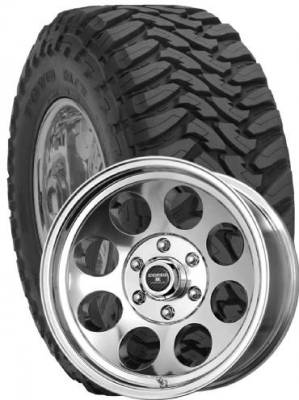 Toyo Tire - 37x13.50R17 Toyo Open Country M/T Tires on Tracker II Polished Wheels
