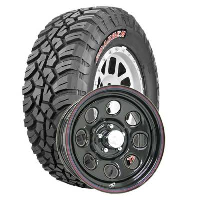 General Tire - 33X12.50R15  General Grabber X3 BSW on US Steel Mountain Crawler Wheels