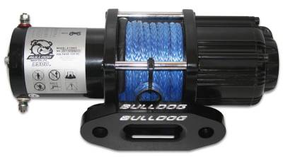 Bulldog Winch - 3500lb UTV Winch, Syn Rope, Aluminum Hawse Fairlead, Contactor, 50ft rope, Mount Chnl