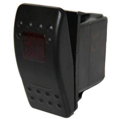 Bulldog Winch - Rocker Switch-ON/OFF 5-Pin Red