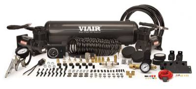 Viair Compressors - Viair Complete On-Board Air System Dual BLACK 380C + 2.5 Gallon Tank