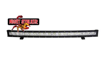 Night Stalker Lighting - Night Stalker Slim Single Row Curved Premium LED Light Bars - 30 In.