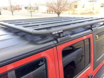 Rhino-Rack USA - Rhino-Rack Jeep 4 Door JKU Backbone Roof Rack System DRJC00435