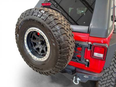 DV8 Offroad - Jeep JL HD Easy Open Hinge Replacement Spare Tire Carrier