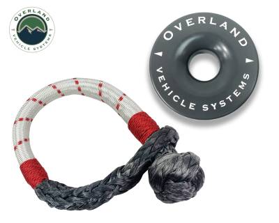 Overland Vehicle Systems - OVS Recovery Combo Pack Soft Shackle 7/16" 41,000 lb. and Recovery Ring 4.0" 41,000 lb.