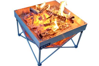 Fireside Outdoor - Fireside Outdoor Pop-Up Fire Pit & Heat Shield Combo