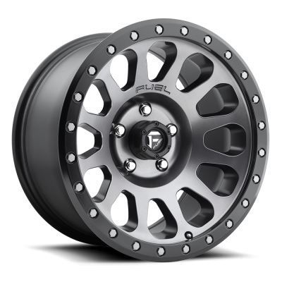 Fuel Wheel - 18 x 9  FUEL 1PC VECTOR MATTE GUN METAL BLACK BEAD RING - 6X5.5 - 5.04 BS