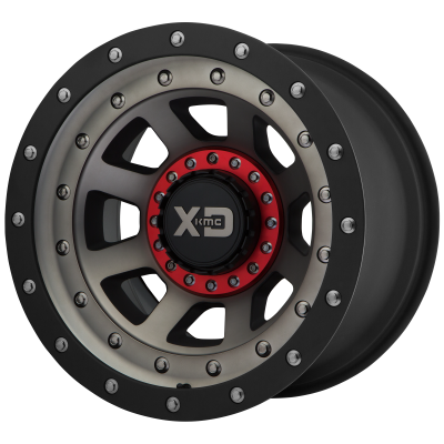 XD SERIES WHEELS - 17 x 9 XD  FMJ SATIN BLACK W/ DARK TINT - 8X6.5 - 4.53" BS