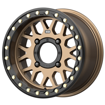 XD SERIES WHEELS - 15 x 6 XD ATV GRENADE BEADLOCK SATIN BRONZE - 4X137 - 5" BS