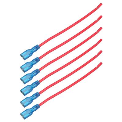 Bulldog Winch - Switch Wire 5 1/4 Inch 16awg Spade To Open Red 6pcs
