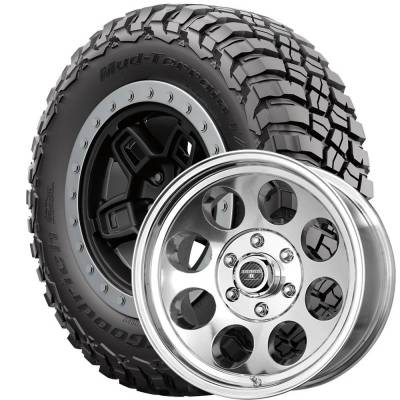 BF Goodrich - 33x10.50R15 BFG Mud Terrain KM3 on 15x8 DR Tracker III Polished