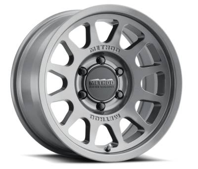 Method Racing Wheels - 17x8.5 Method MR703 Bead Grip - 5x5  4.75"BS - GLOSS TITANIUM