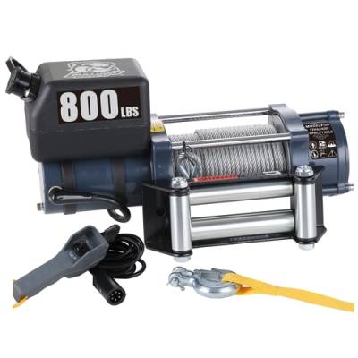 Bulldog Winch - Bulldog Hoist 800 LB 12vDC Wire Rope