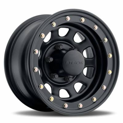 US Wheel - 15X8 Desert Crawler Beadlock -  Satin Black -  5X4.5