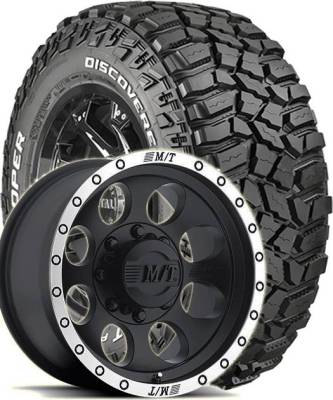 Cooper Tires - 33/12.50R15 Cooper Discoverer STT Pro on M/T Classic Baja Lock Wheels