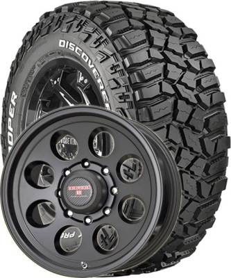Cooper Tires - 33/12.50R15 Cooper Discoverer STT Pro on DR Tracker II Black Wheels
