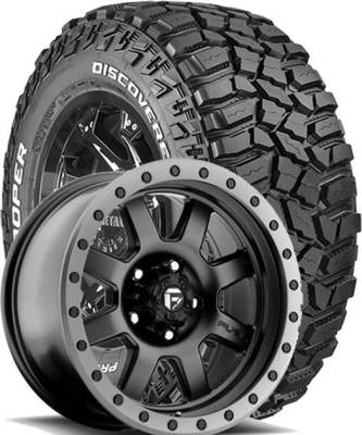 Cooper Tires - 37/13.50R18LT Cooper Discoverer STT Pro on Fuel Trophy 551 Black Wheels