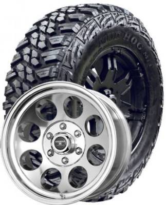 Kanati Tire - LT315/75R16 Kanati Mud Hog on Tracker II Polished