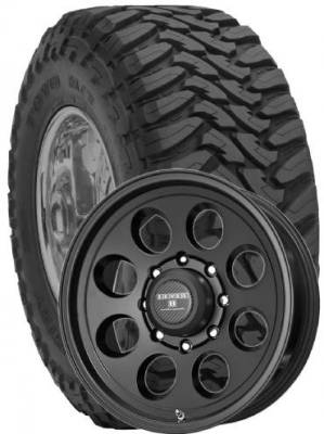 Toyo Tire - LT285/75R17 Toyo Open Country M/T Tires on Tracker II Black Wheels