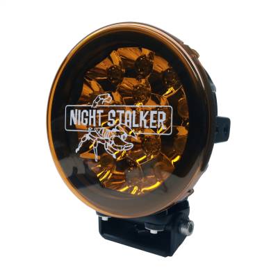 Night Stalker Lighting - 7" Round LED Light Cover - Amber