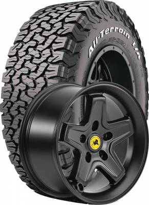 BF Goodrich - 35x12.50R17 BFG A/T KO2 on AEV Pintler Black Wheels