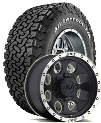 BF Goodrich - 34x10.50R17 BFG A/T KO2 on Mickey Thompson Classic Baja Lock Wheels