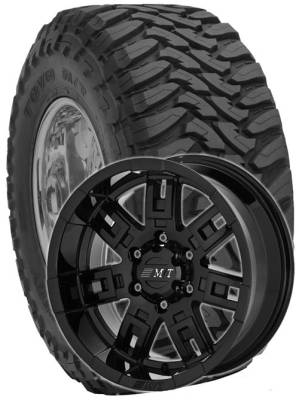 Toyo Tire - 33x10.50R15 Toyo Open Country M/T Tires on M/T Sidebiter II Wheels