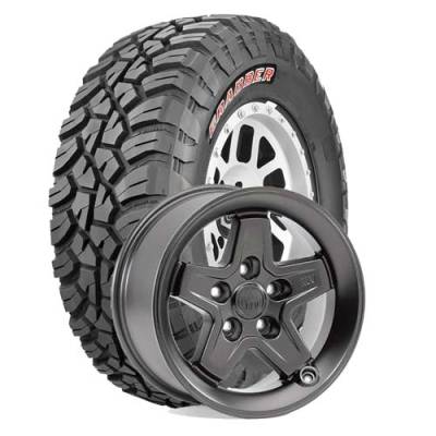 General Tire - LT265/70R17  General Grabber X3 SRL on AEV Pintler Onyx Wheels