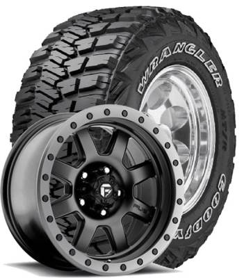 Goodyear - 35X12.50R18LT Goodyear MT/R on Fuel 551 Trophy Wheels