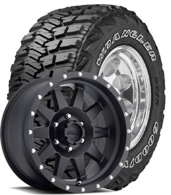 Goodyear - 35X12.50R18LT Goodyear MT/R on Method Racing 301 Standard Wheels