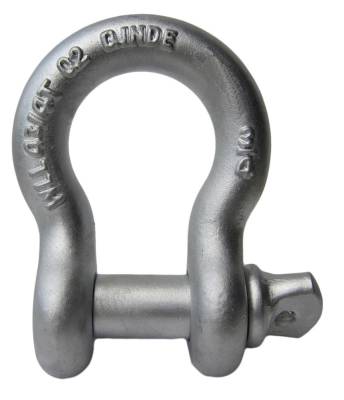 Rock Hard 4X4 - 9500lb 3/4" Galvanized Recovery Clevis with HD 7/8" Pin