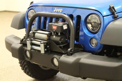 Rock Hard 4X4 - Rock Hard 4X4 Shorty Grille Guard Hoop - Jeep Wrangler JK 2D/4D