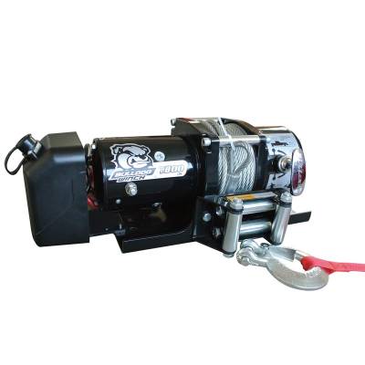Bulldog Winch - 7800lb Trailer Winch, 47' wire Rope, Roller Fairlead, Mount Plate, Low Profile