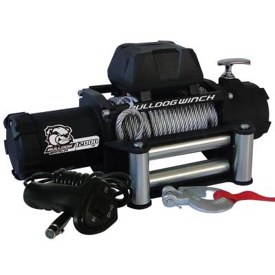 Bulldog Winch - 12000lb Winch with 6.0hp Series Wound Motor, Roller Fairlead